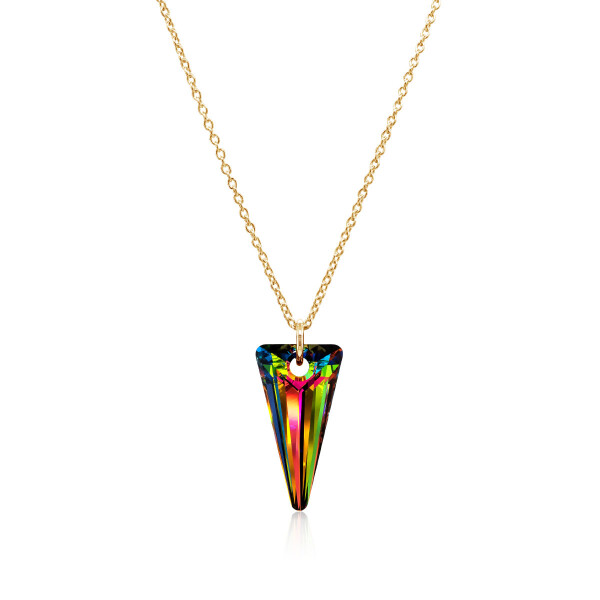 Crystal & Silver Halskette Spike
