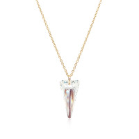 Crystal & Silver Halskette Spike in versch. Farben