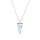 Crystal & Silver Halskette Spike in versch. Farben