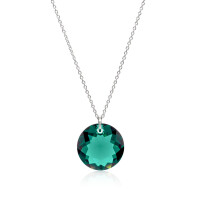 Crystal & Silver Halskette Classic Cut in versch. Farben