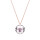 Crystal & Silver Halskette Classic Cut in versch. Farben