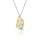 Crystal & Silver Halskette de ART