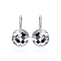 Crystal &amp; Silver Ohrh&auml;nger Twist in versch. Farben