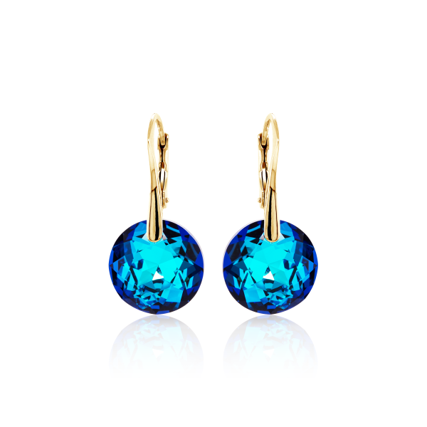 Crystal & Silver Ohrhänger Classic Cut in versch. Farben