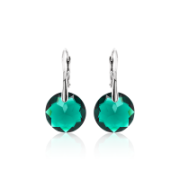 Crystal & Silver Ohrhänger Classic Cut in versch. Farben