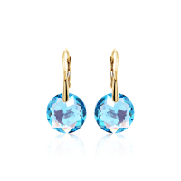 Crystal & Silver Ohrhänger Classic Cut in versch. Farben