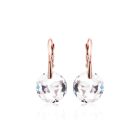 Crystal & Silver Ohrhänger Classic Cut in versch. Farben