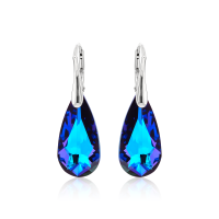 Crystal & Silver Ohrhänger Tear