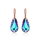 Crystal & Silver Ohrhänger Tear in versch. Farben