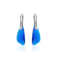 Ohrh&auml;nger mit Swarovski Kristall WING Capri Blue