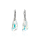Crystal & Silver Ohrhänger Wing Aurora Borealis