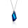 Crystal &amp; Silver Halskette de ART Bermuda Blue