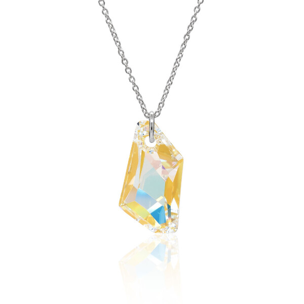 Crystal & Silver Halskette de ART Aurora Borealis