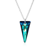 Crystal &amp; Silver Halskette Spike in versch. Farben
