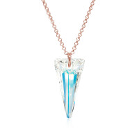 Crystal & Silver Halskette Spike in versch. Farben