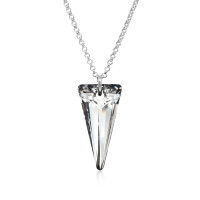 Crystal & Silver Halskette Spike in versch. Farben