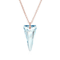Crystal & Silver Halskette Spike in versch. Farben