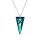 Crystal & Silver Halskette Spike in versch. Farben