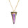 Crystal & Silver Halskette Spike in versch. Farben