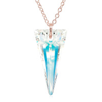Crystal & Silver Halskette Spike in versch. Farben