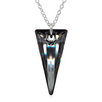 Crystal & Silver Halskette Spike in versch. Farben