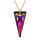Crystal & Silver Halskette Spike in versch. Farben
