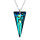 Crystal & Silver Halskette Spike in versch. Farben