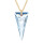 Crystal & Silver Halskette Spike in versch. Farben