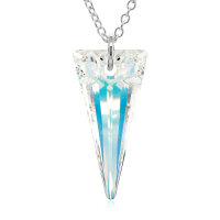 Halskette mit Swarovski Kristall SPIKE Aurora Borealis