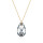 Crystal &amp; Silver Halskette Pear