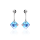 Crystal & Silver Ohrstecker Princess Cut