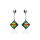 Crystal & Silver Ohrstecker Princess Cut