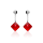 Crystal & Silver Ohrstecker Princess Cut