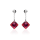 Crystal & Silver Ohrstecker Princess Cut