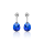 Crystal & Silver Ohrstecker mini Pear Heliotrope