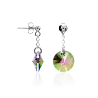 Crystal & Silver Ohrstecker Rivoli Paradise Shine