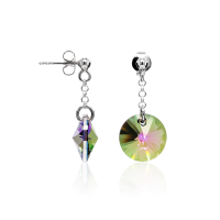 Crystal &amp; Silver Ohrstecker Rivoli Paradise Shine