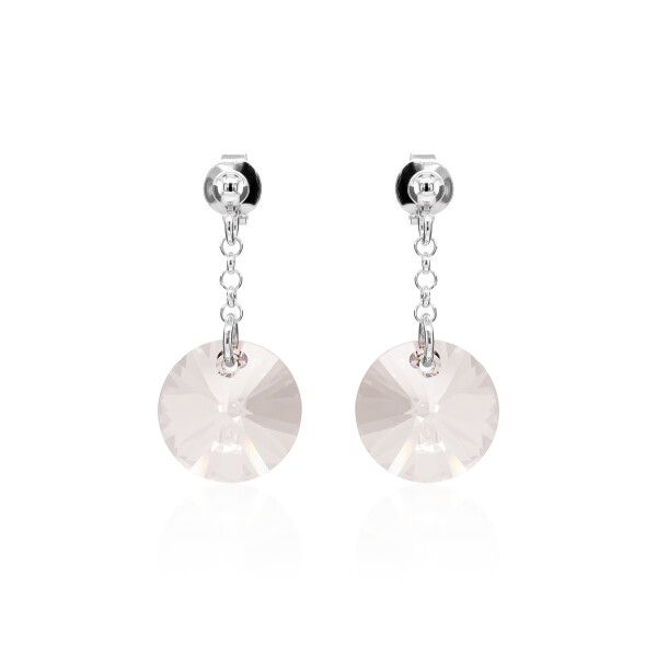 Ohrstecker mit Swarovski Kristall RIVOLI Silver Shadow