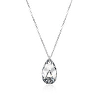 Crystal &amp; Silver Halskette Pear