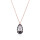 Crystal & Silver Halskette Pear in versch. Farben