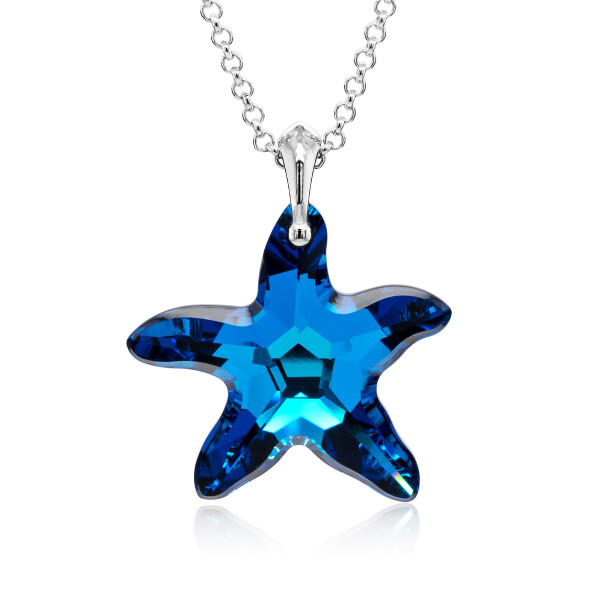 Crystal & Silver Halskette Seestern