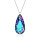 Crystal & Silver Halskette Tear