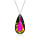 Crystal & Silver Halskette Tear
