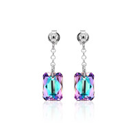 Ohrstecker mit Swarovski Kristall EMERALD CUT