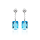 Crystal & Silver Ohrstecker Emerald Cut