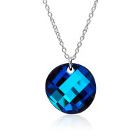 Halskette mit Swarovski Kristall TWIST Bermuda Blue