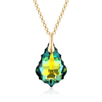 Crystal & Silver Halskette Baroque