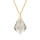 Crystal & Silver Halskette Baroque