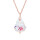 Crystal & Silver Halskette Baroque