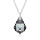 Crystal & Silver Halskette Baroque